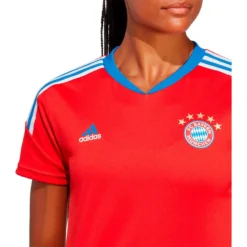 ADIDAS FC Bayern Munich 22/23 Woman Short Sleeve T-Shirt Travel -Softee Sport Zone adidas fc bayern munich 22 23 woman short sleeve t shirt travel 5