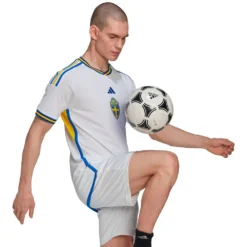 ADIDAS Sweden 22/23 Short Sleeve T-Shirt Away -Softee Sport Zone adidas sweden 22 23 short sleeve t shirt away 4