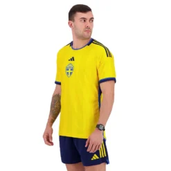 ADIDAS Sweden 22/23 Short Sleeve T-Shirt Home -Softee Sport Zone adidas sweden 22 23 short sleeve t shirt home 3