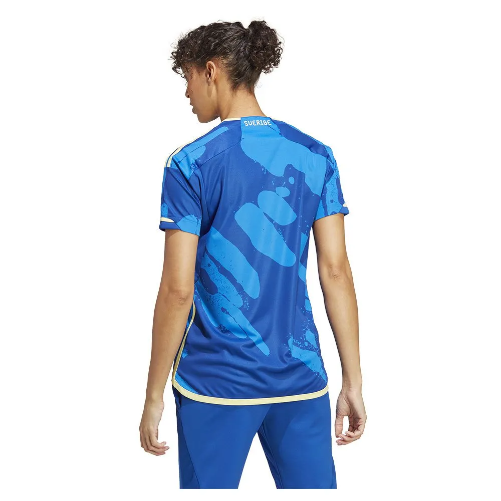 ADIDAS Sweden 22/23 Woman Short Sleeve T-Shirt Away 4 ADIDAS Sweden 22/23 Woman Short Sleeve T-Shirt Away - Image 2