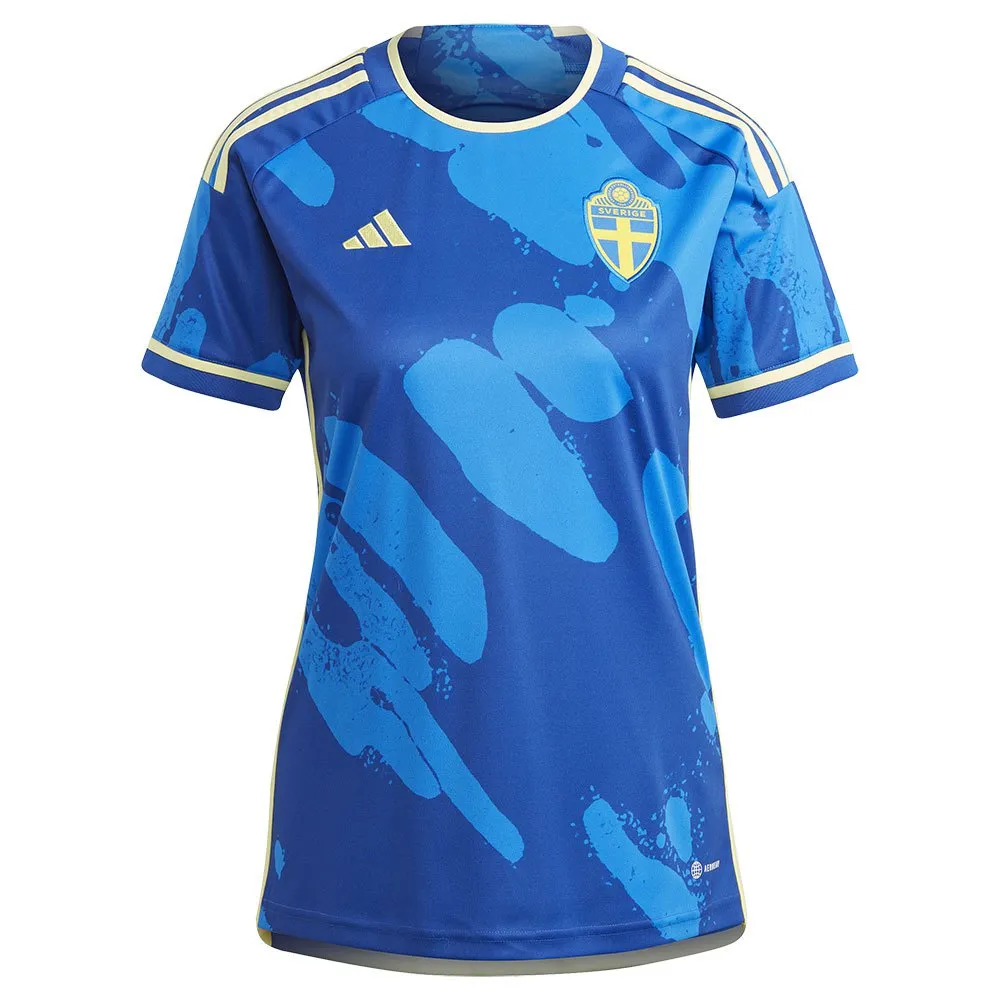 ADIDAS Sweden 22/23 Woman Short Sleeve T-Shirt Away 5 ADIDAS Sweden 22/23 Woman Short Sleeve T-Shirt Away - Image 3