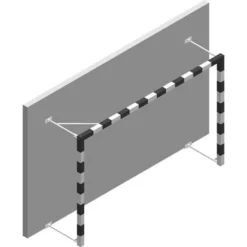 Wall-Mounted Side-Folding Aluminium Goal