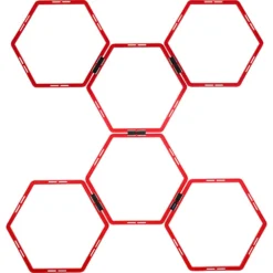 PURE2IMPROVE Hexagonals Rings 6 Units -Softee Sport Zone pure2improve hexagonals rings 6 units 3