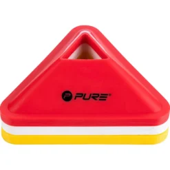 PURE2IMPROVE Triangle Low Training Cones 6 Units -Softee Sport Zone pure2improve triangle low training cones 6 units 2
