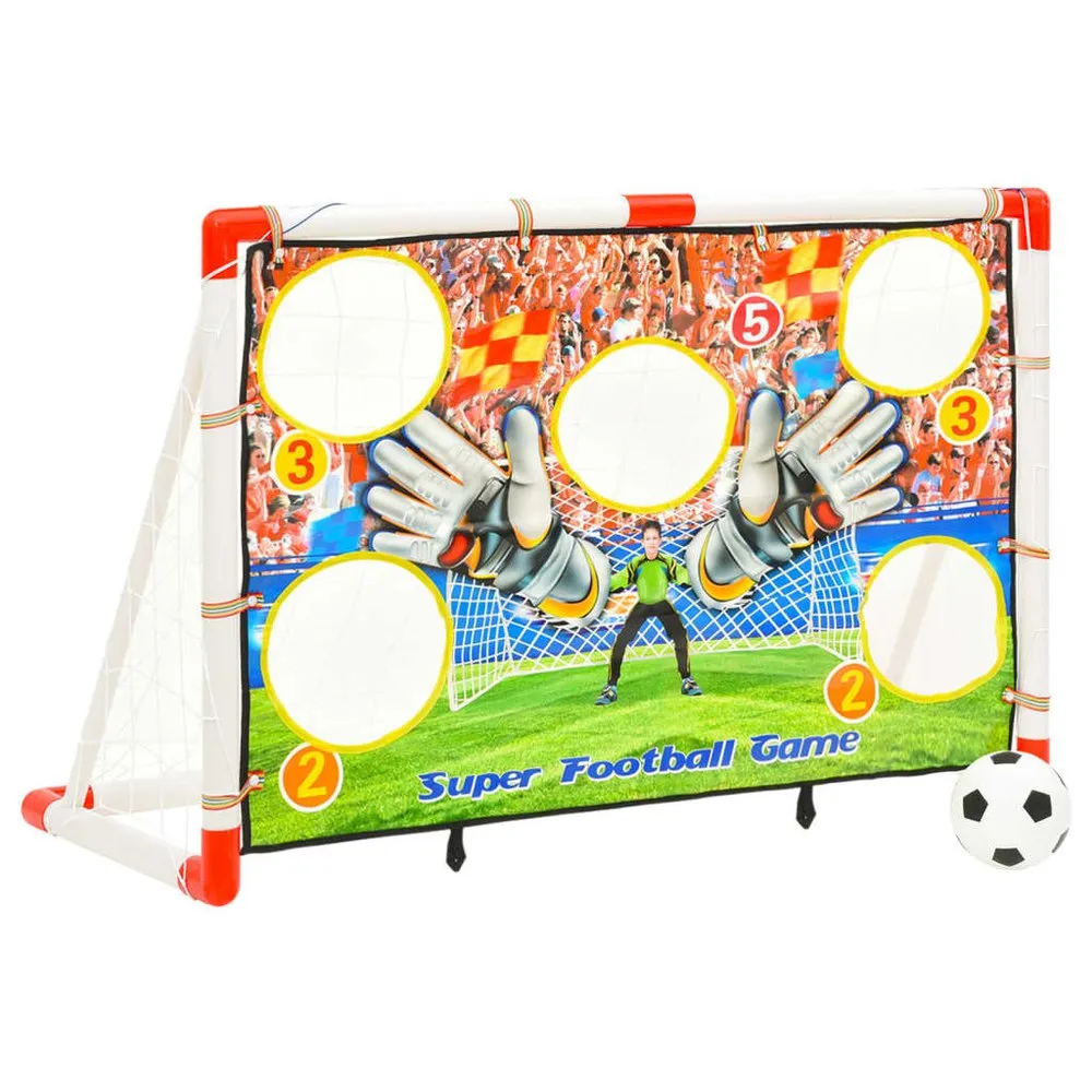 VIDAXL Football Goal Set With Goal Wall 120X51X77.5Cm 4 VIDAXL Football Goal Set With Goal Wall 120X51X77.5Cm - Image 2