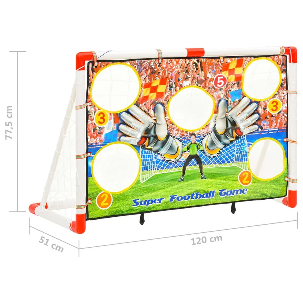 VIDAXL Football Goal Set With Goal Wall 120X51X77.5Cm 6 VIDAXL Football Goal Set With Goal Wall 120X51X77.5Cm - Image 4