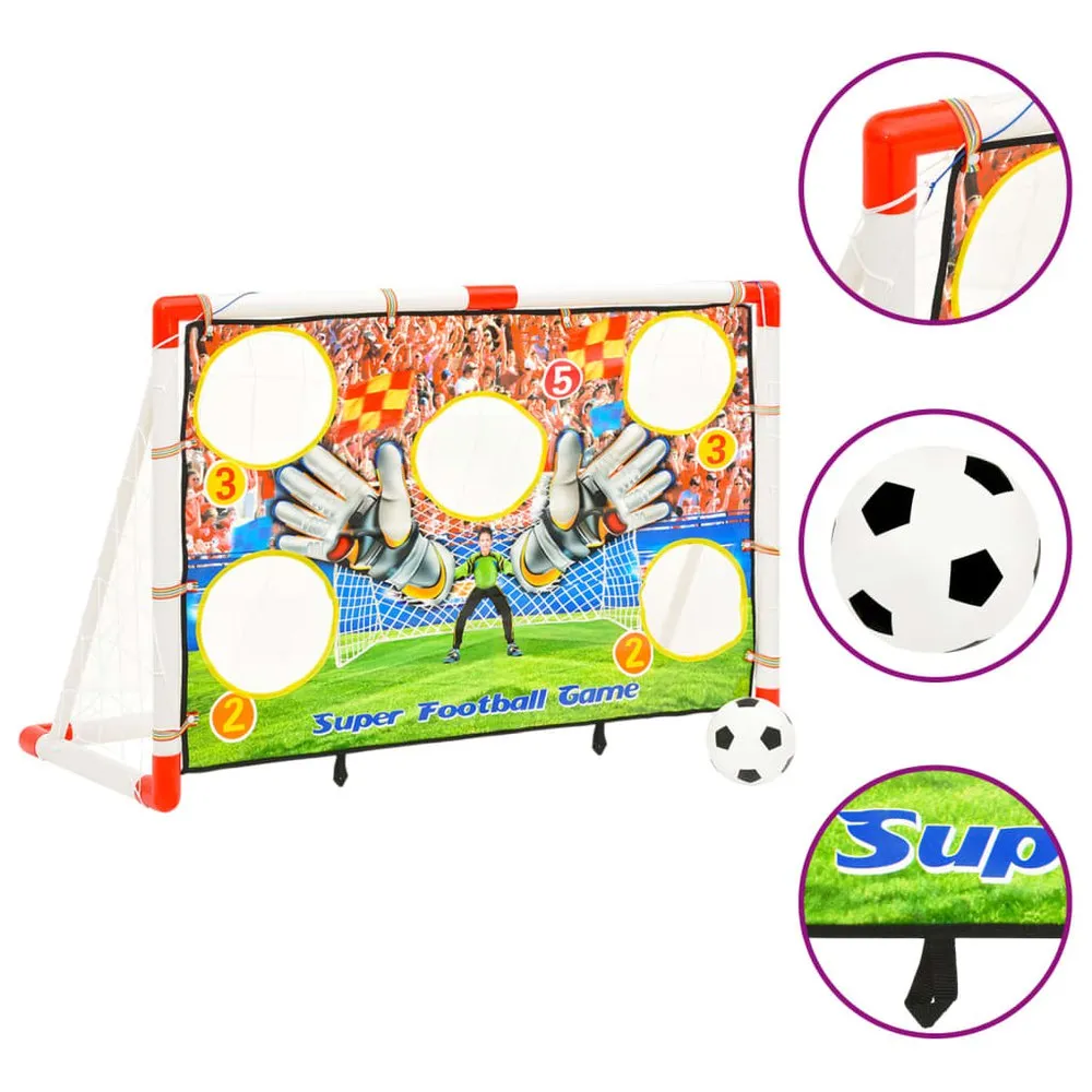 VIDAXL Football Goal Set With Goal Wall 120X51X77.5Cm 3 VIDAXL Football Goal Set With Goal Wall 120X51X77.5Cm