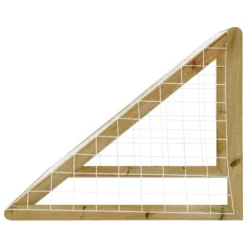 VIDAXL Impregnated Pinewood Football Goal With Net 160X100X80Cm -Softee Sport Zone vidaxl impregnated pinewood football goal with net 160x100x80cm 2