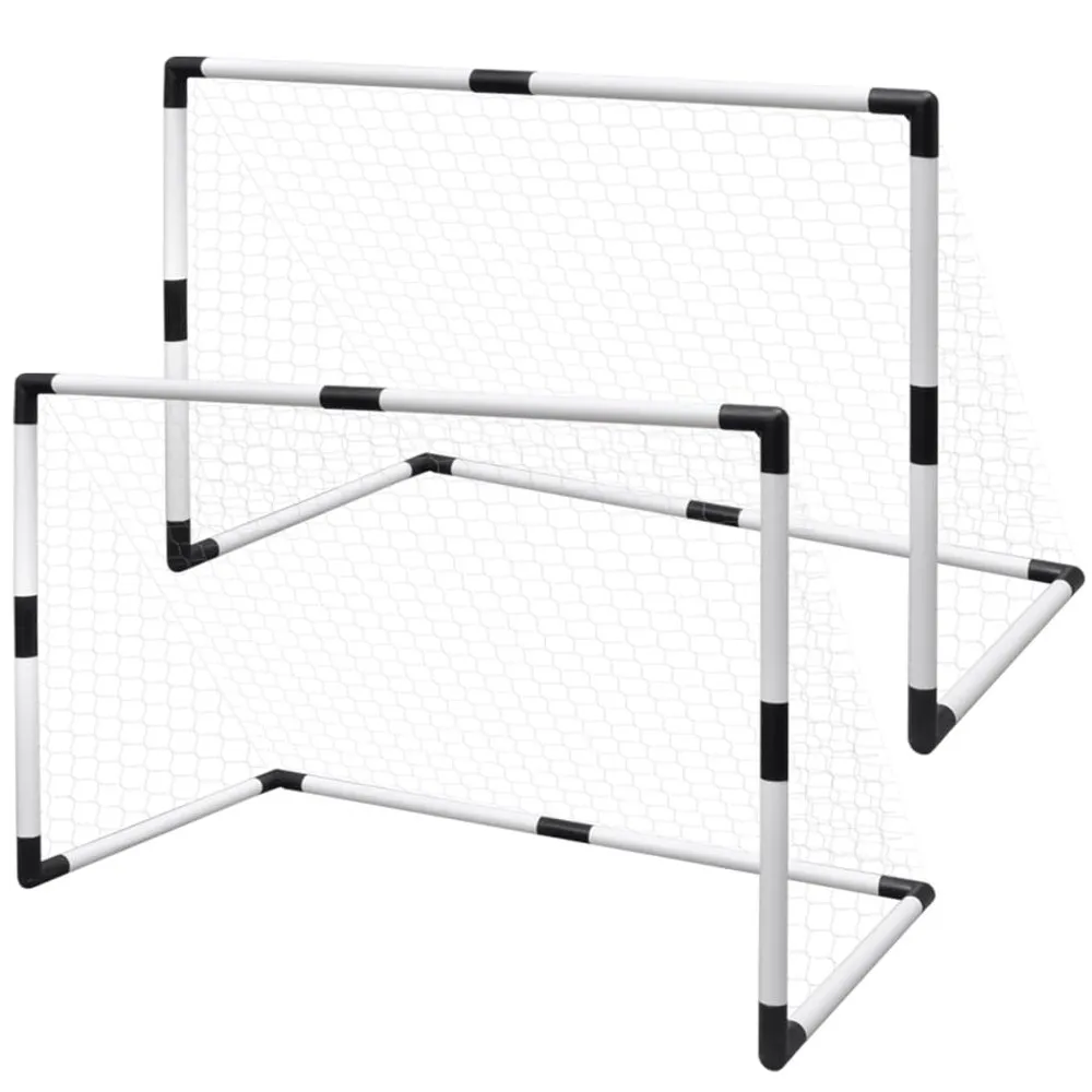 VIDAXL Mini Soccer Goals Post Net Set 2 Units For 91.5X48X61Cm 3 VIDAXL Mini Soccer Goals Post Net Set 2 Units For 91.5X48X61Cm