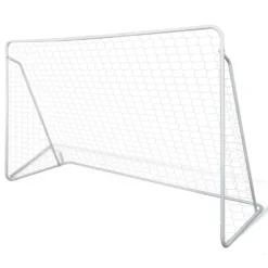 VIDAXL Soccer Goal Post Net Set Steel