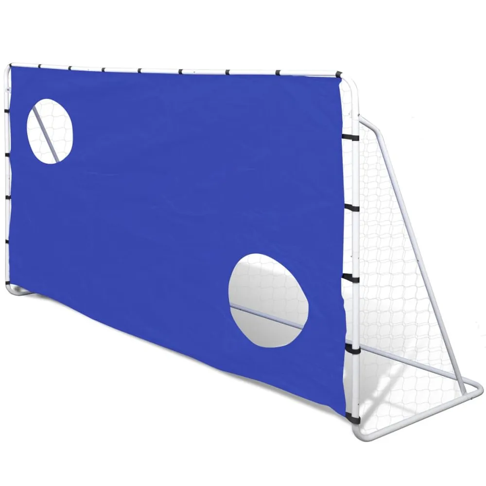 VIDAXL Soccer Goal With Aiming Wall Steel 240X92X150Cm 3 VIDAXL Soccer Goal With Aiming Wall Steel 240X92X150Cm
